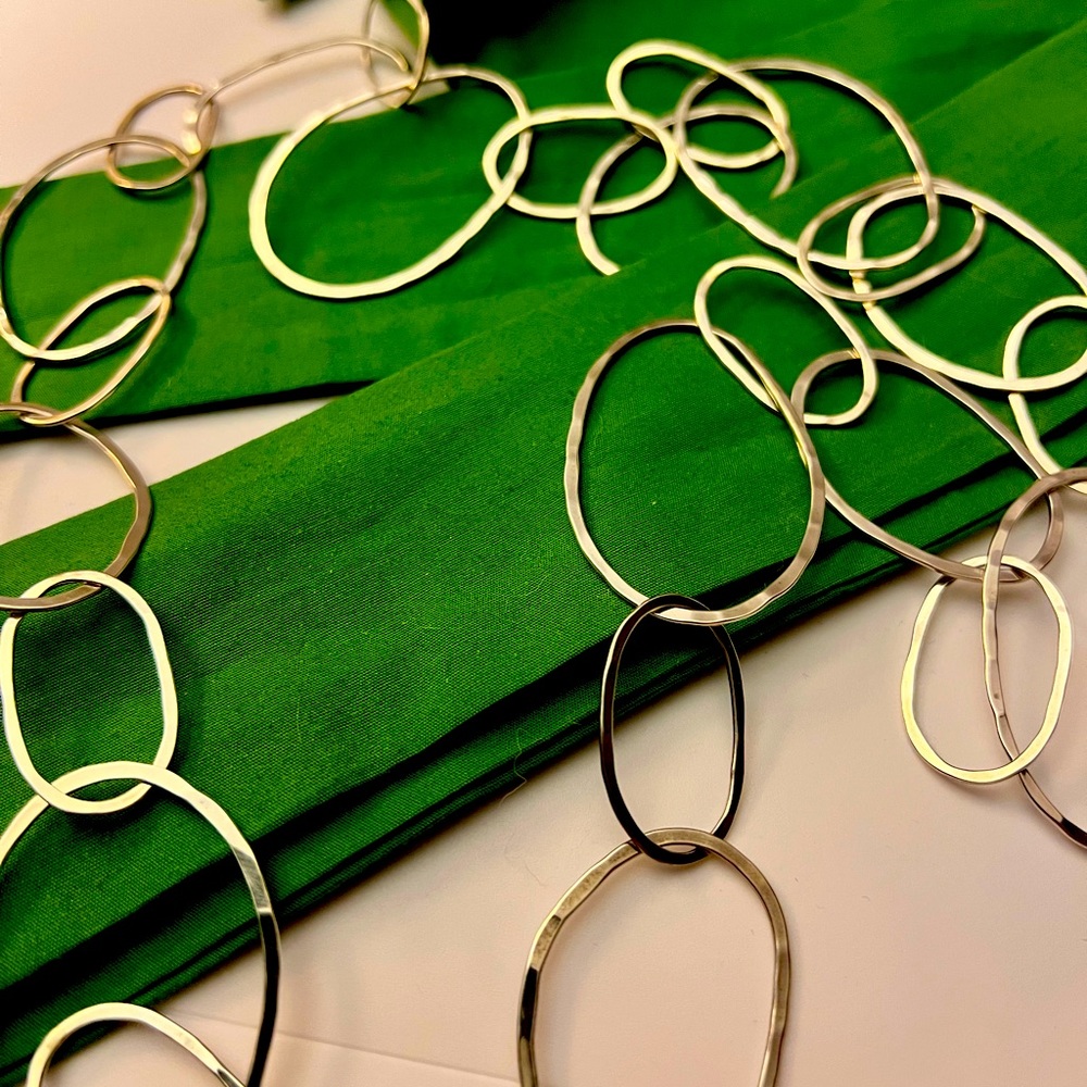 Silpada Bubble Up Sterling silver link long necklace
